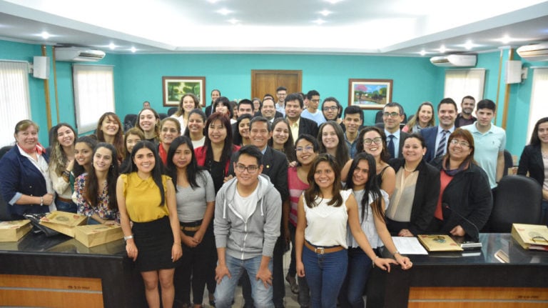 Docentes y estudiantes de movilidad internacional se reúnen en el Rectorado